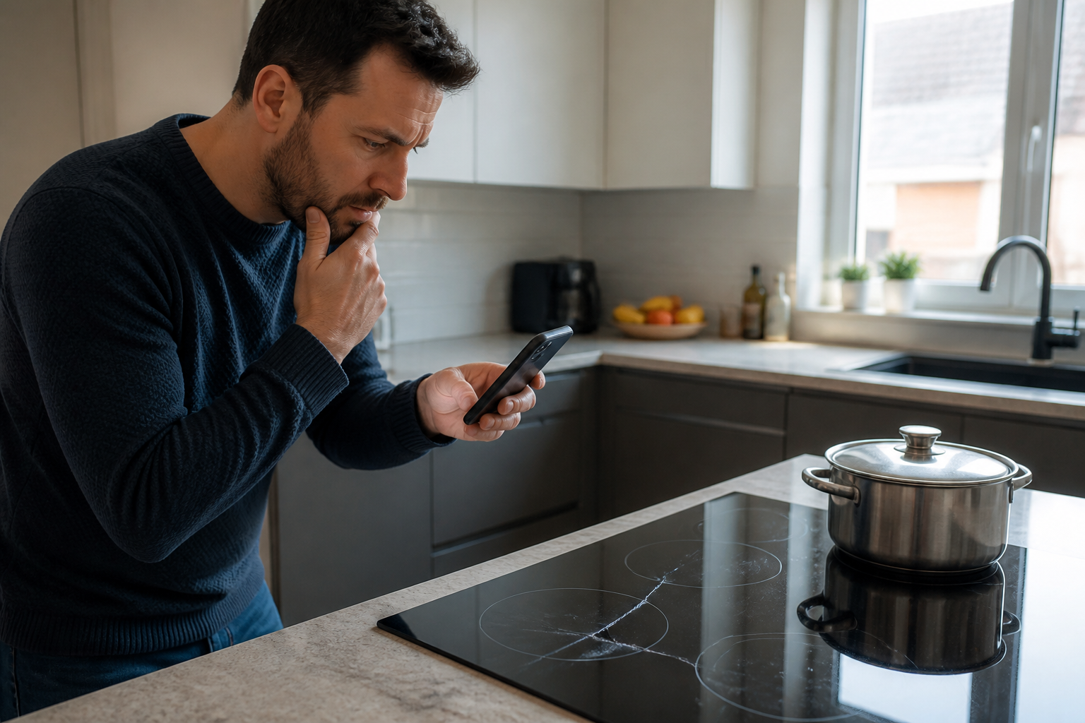 Vitre de plaque induction cassée : que rembourse l'assurance ?
