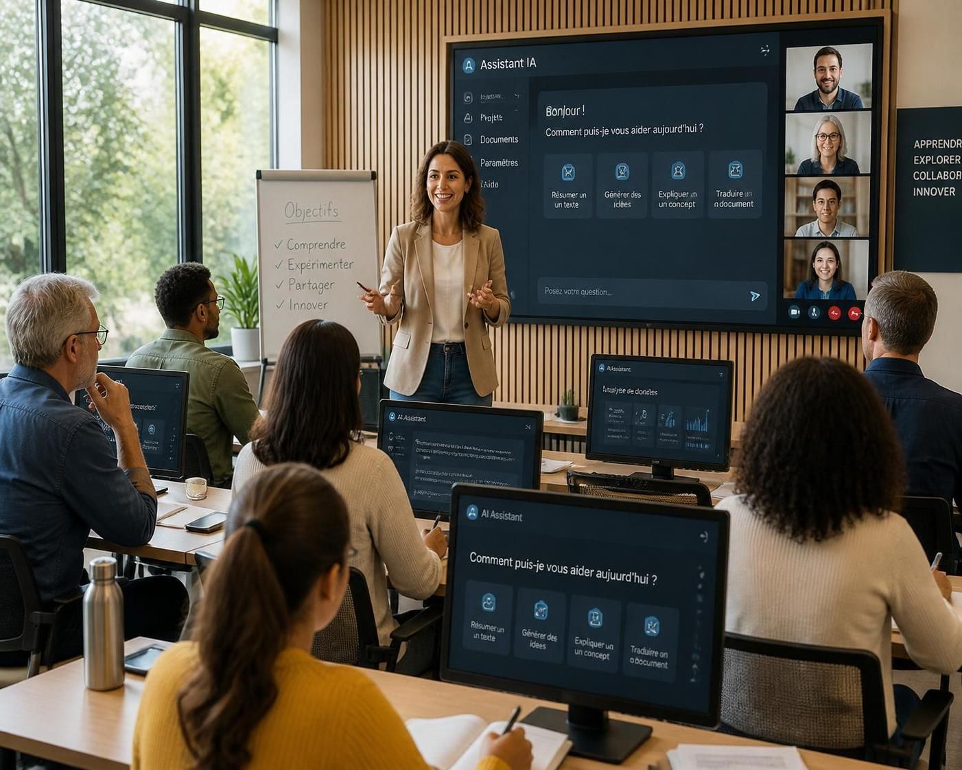 découvrez comment l'intelligence artificielle transforme la formation professionnelle et l'éducation, en analysant les enjeux actuels et les perspectives d'avenir pour un apprentissage innovant et adapté.