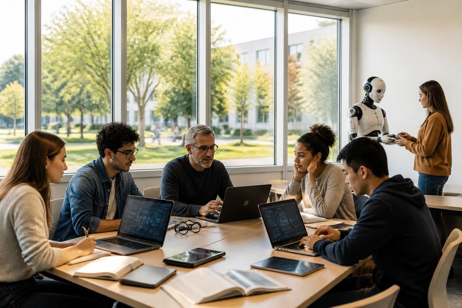 découvrez comment l'intelligence artificielle transforme la formation professionnelle et l'éducation, en explorant les enjeux majeurs et les perspectives d'avenir.