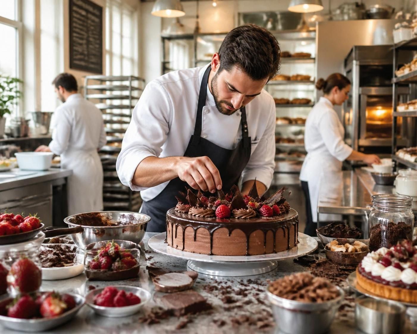 découvrez le métier de pâtissier, un univers sucré où créativité et passion se mêlent pour créer des desserts uniques et délicieux.