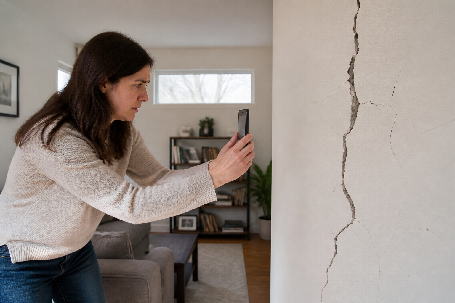 Fissures dans les murs : comment les déclarer à l'assurance ?
