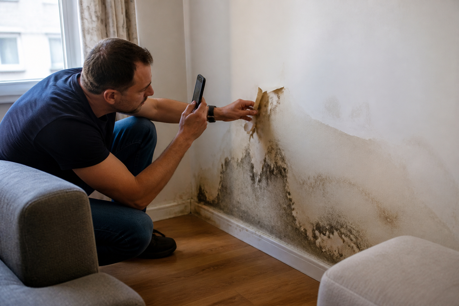 Infiltration d'eau dans les murs : comment être indemnisé ?