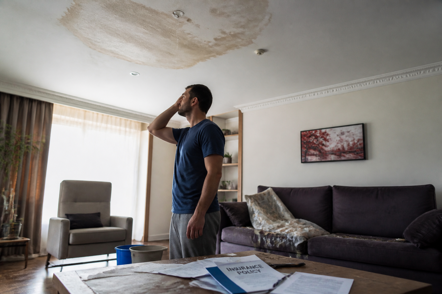 Infiltration de toiture : les démarches pour être couvert