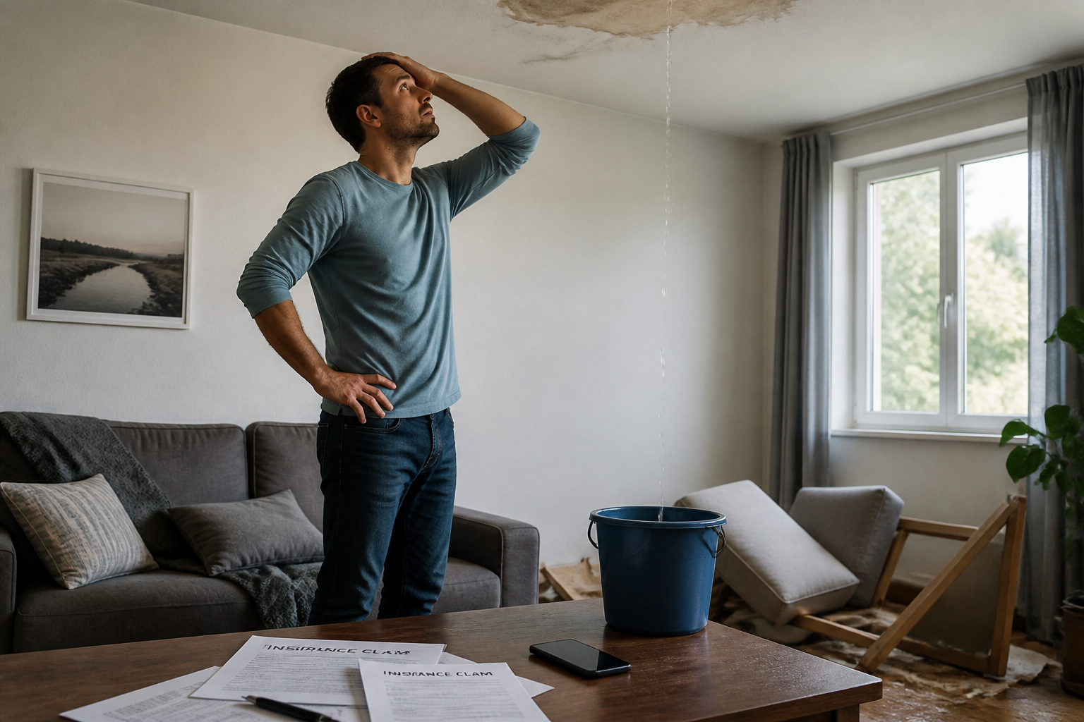 Infiltration de toiture : les démarches pour être couvert