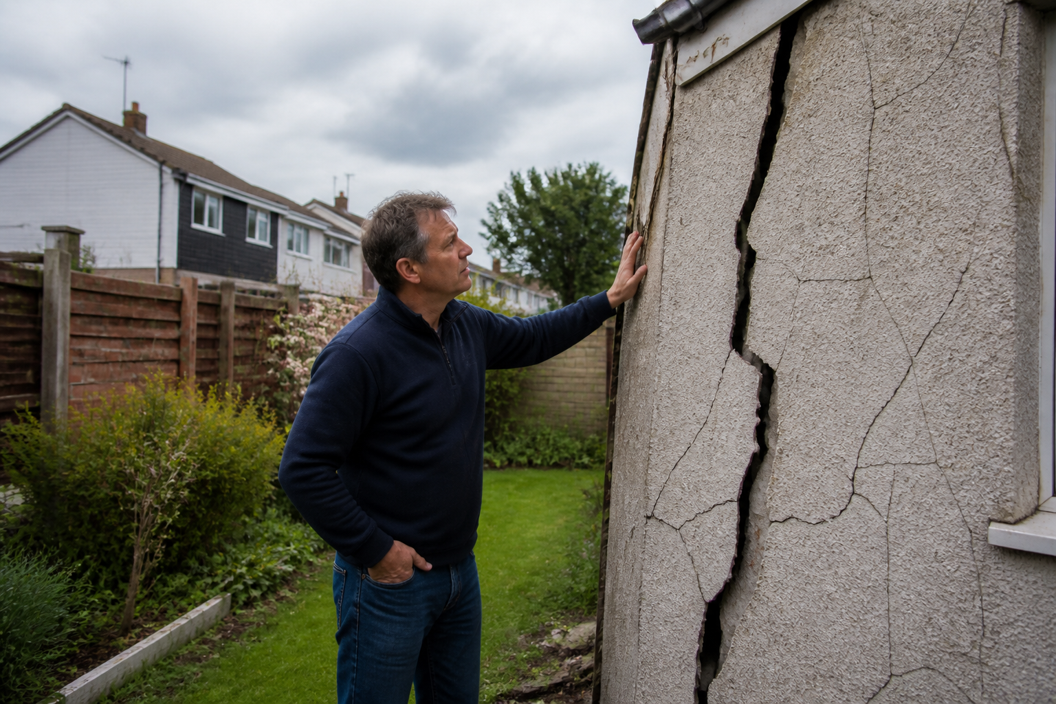Mur qui penche : quelles garanties d'assurance ?