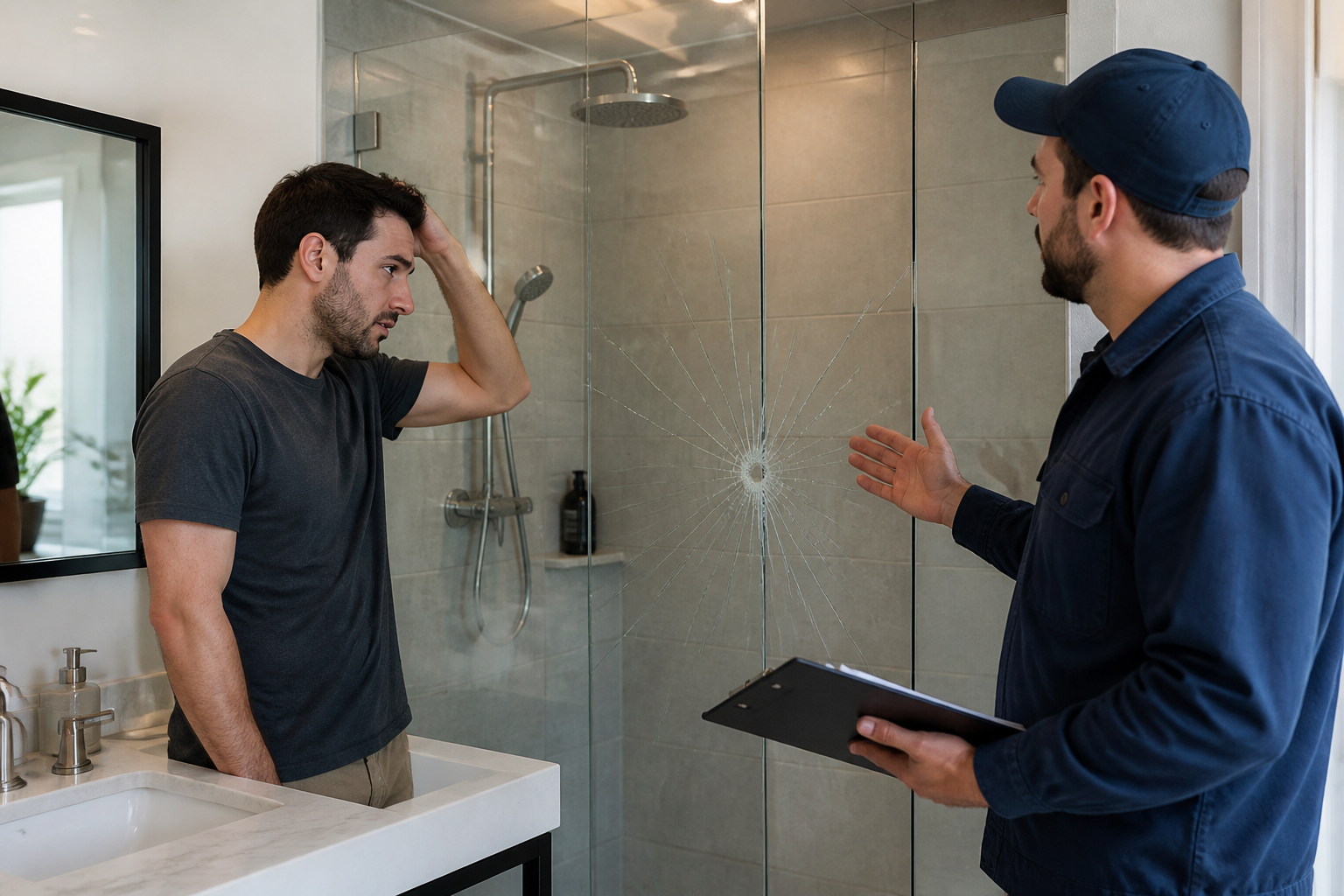 Paroi de douche cassée : qui paie les réparations ?