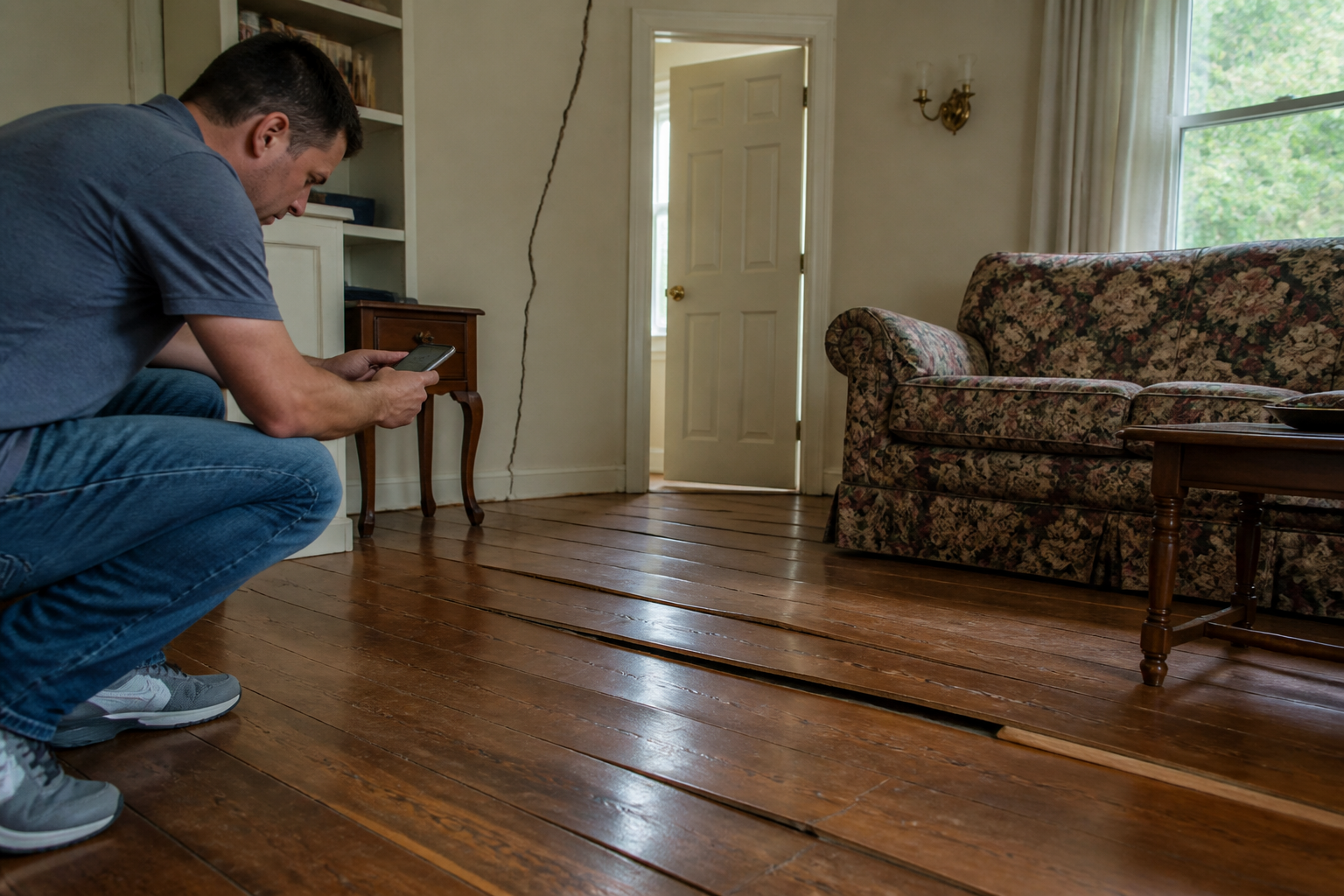 Plancher qui s'affaisse : votre assurance habitation vous couvre-t-elle ?