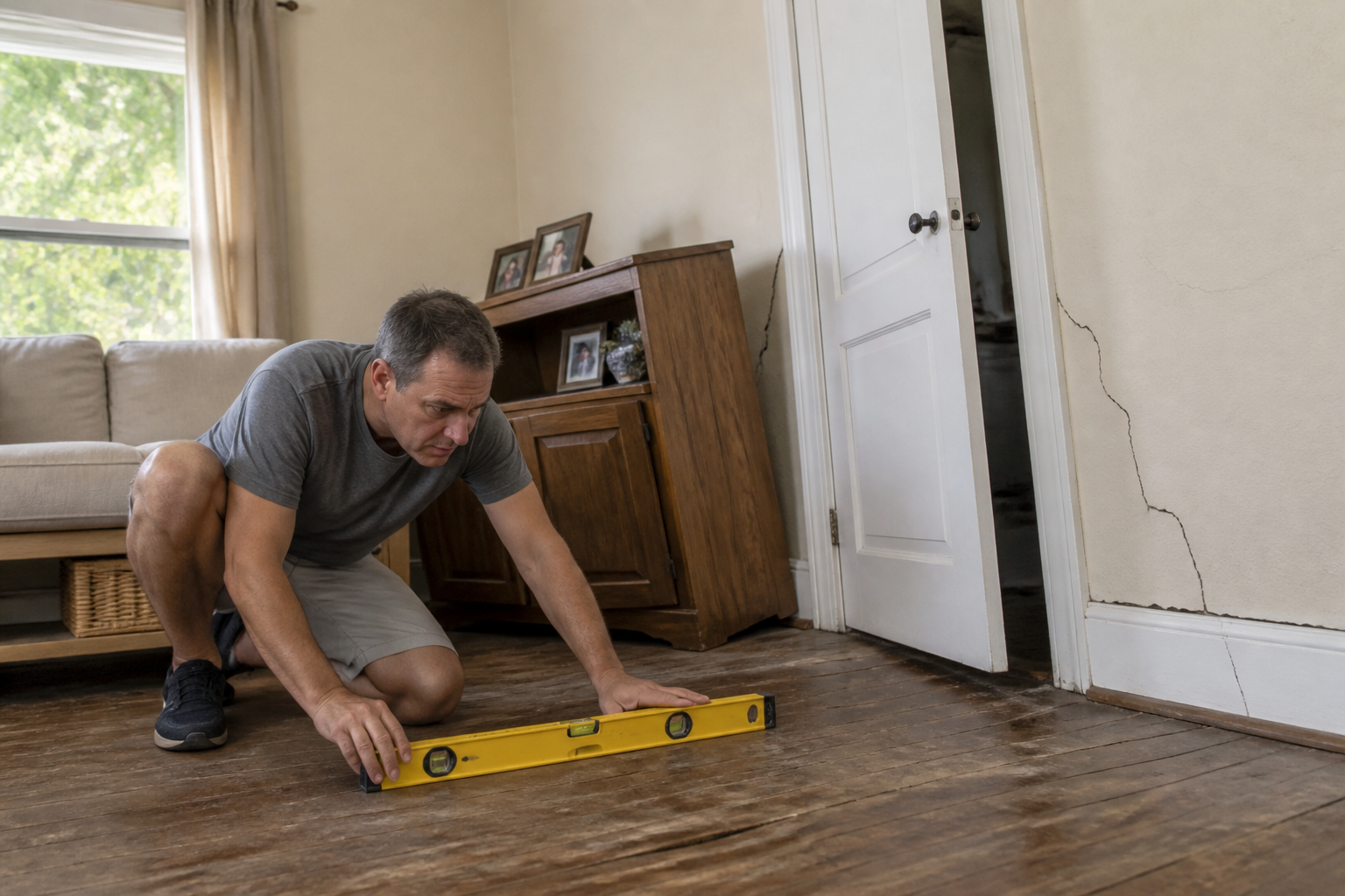 Plancher qui s'affaisse : votre assurance habitation vous couvre-t-elle ?